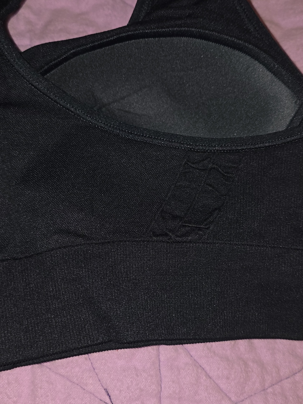 Underoutfit Women's Navy Blue Seamless Racerback Sports Bra - Picture 6 of 8